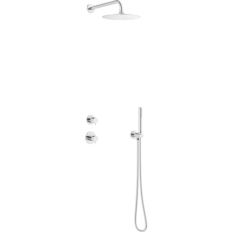 Damixa Silhouet DS1 brusesæt, vandbesparende, krom