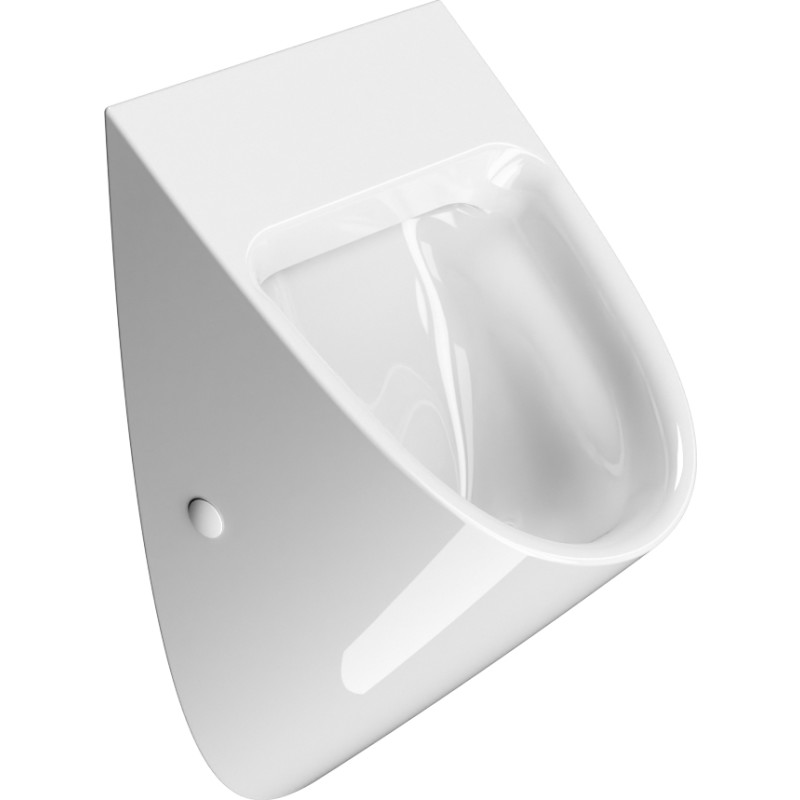 GSI Community urinal, utan spolkant, rengöringsvänlig, vit