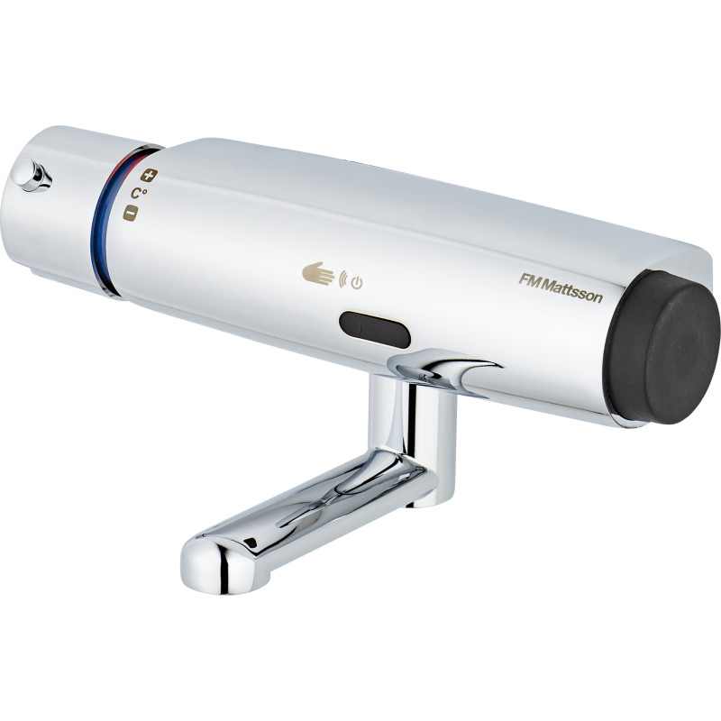 FM Mattsson Tronic WMS - væghængt håndvaskarmatur. 100 mm. tud