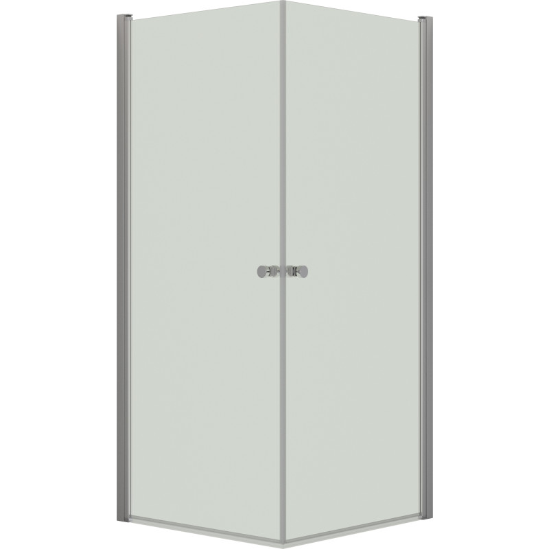 Dansani Match hörndusch, modell A+A, 79x89 cm, klart glas, satin profil