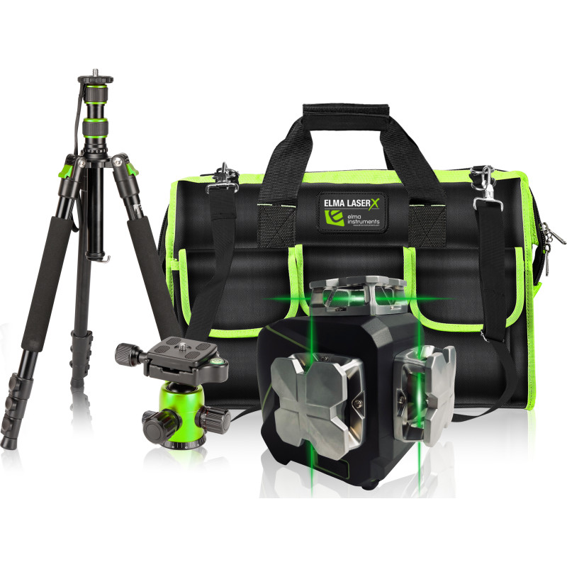Elma Instruments Laser X360-3 kit linjelaser sæt med trefod og taske