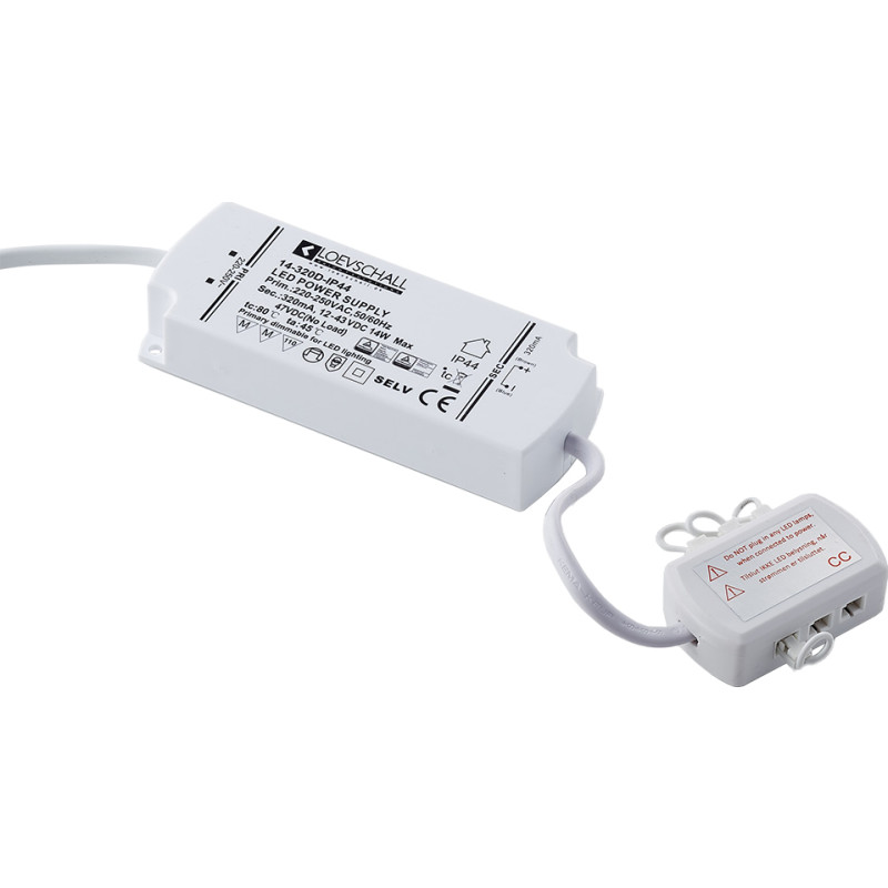 Loevschall LED driver, 320mA, 1-15W, dæmpbar