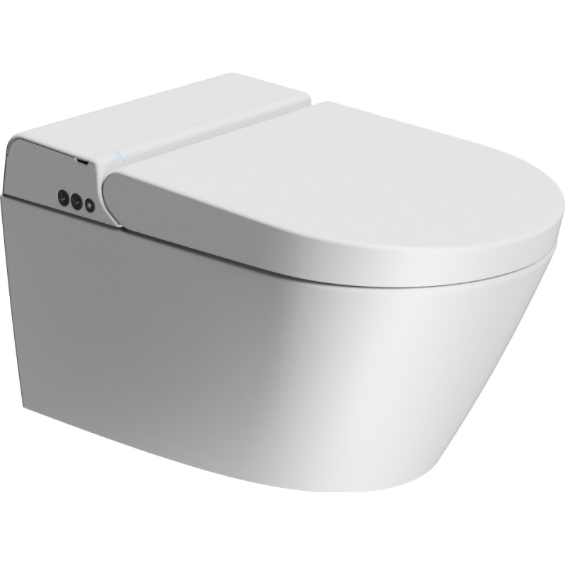 GSI WClean douchetoilet, uden skyllekant, rengøringsvenlig, mat hvid