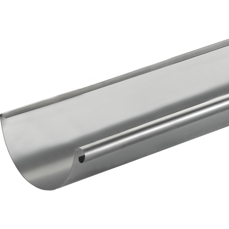 VM Zinc tagrende 0,8x280 mm 1/2-rund. Lgd. a 3 mtr. Valsblank -Tages ikke retur-