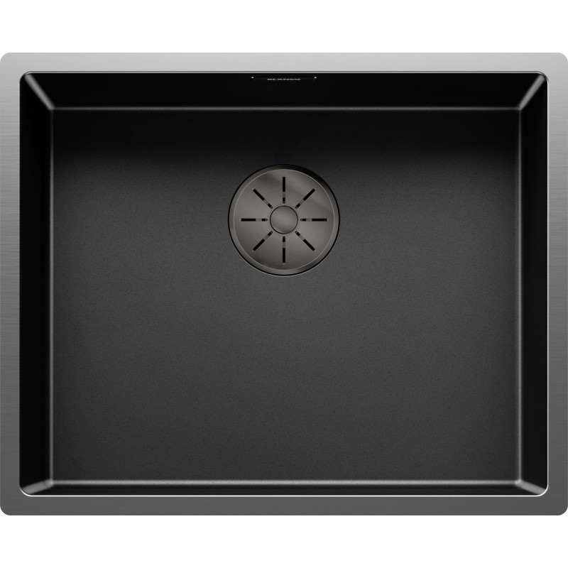 Blanco Claron 500-U UXI diskb&auml;nk, 54x44 cm, svart krom