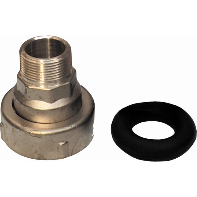 Isiflo 50 mm x 1 1/2" murgennemføring, med nippel og pakning