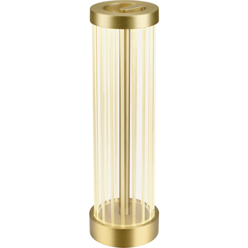SLV Quimera bordslampa, borstad m&auml;ssing