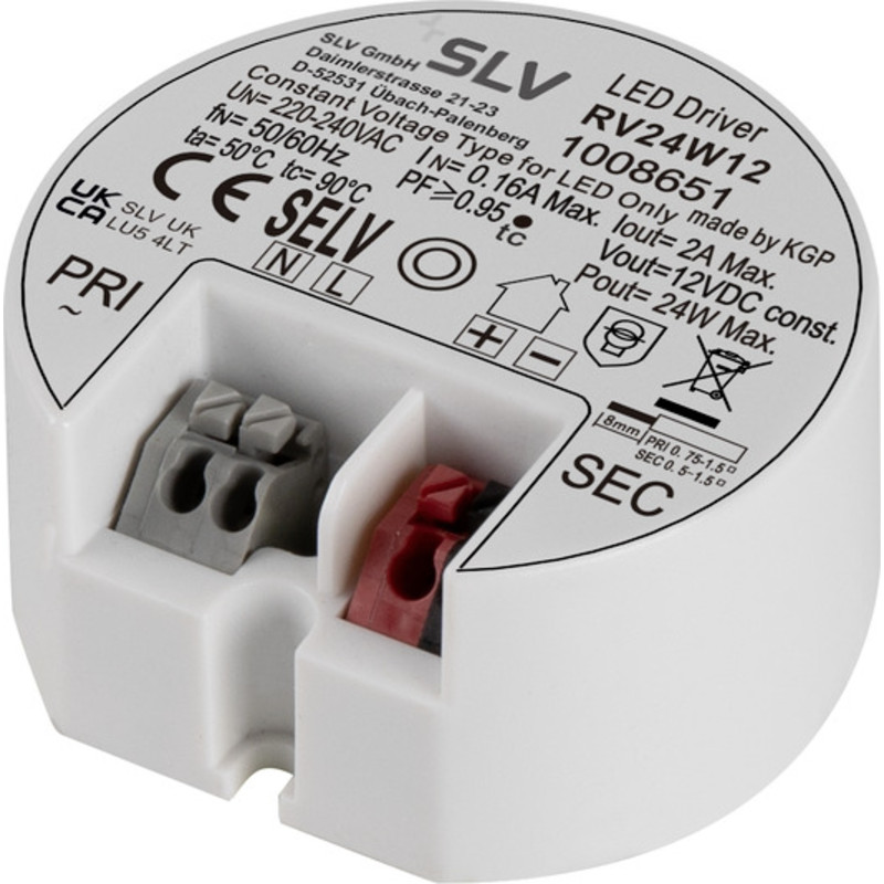 SLV LED drivdon för burkmontage, 12V, 24W