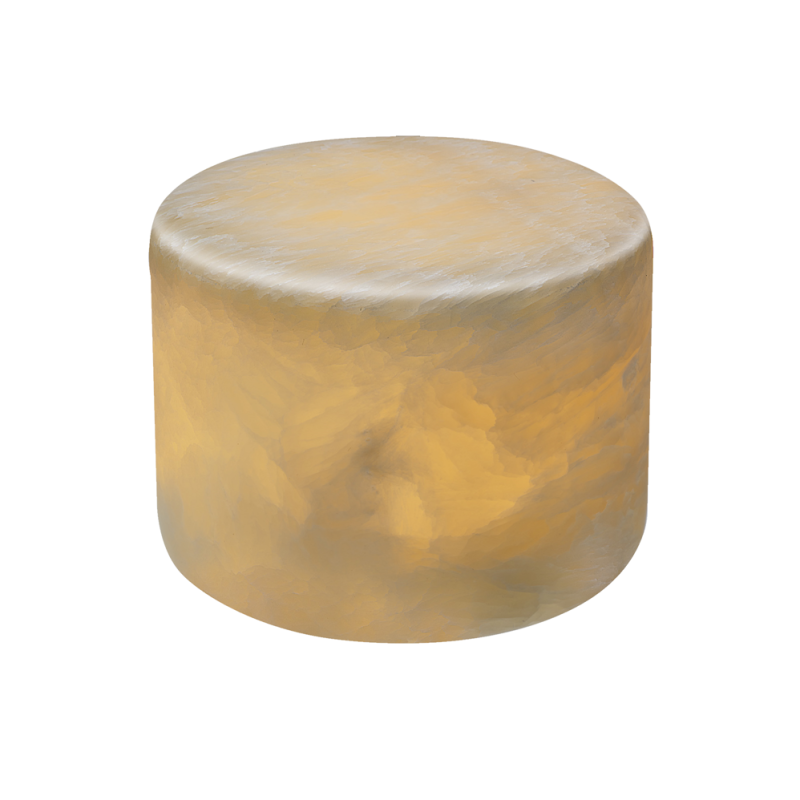 Unison marmor bordlys, silke, H6 cm