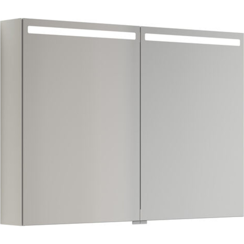 Dansani Mido+ Top spejlskab med lys, 100x70 cm, hvid mat