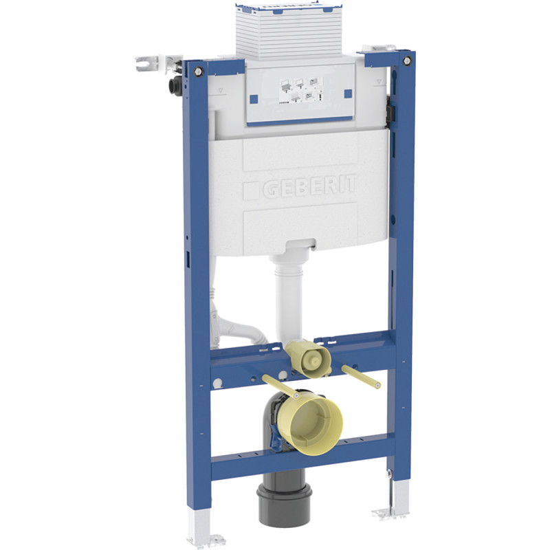 Geberit Duofix element til væghængt toilet, 98 cm, med Omega indbygningscisterne 12 cm, PEX-tilslutning