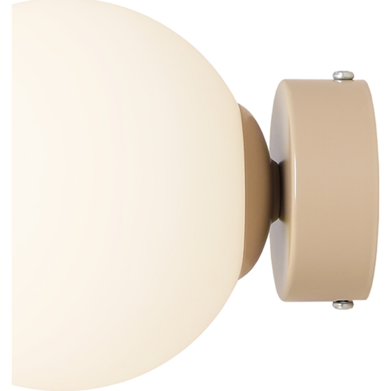 Aldex Ball v&auml;gglampa, beige, &Oslash;14 cm