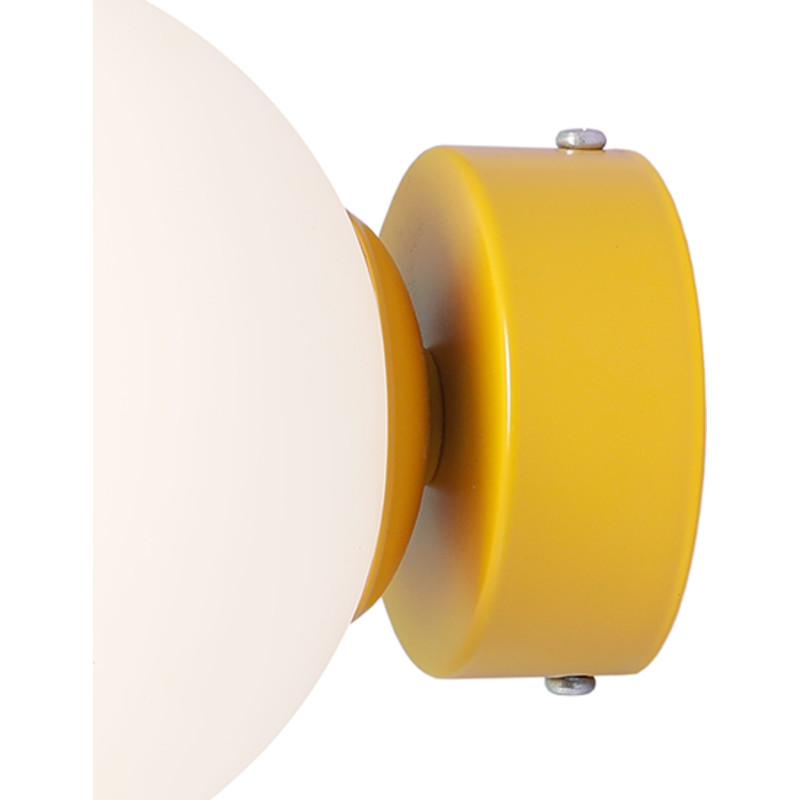 Aldex Ball væglampe, gul, Ø14 cm Aldex Ball væglampe, gul, Ø14 cm