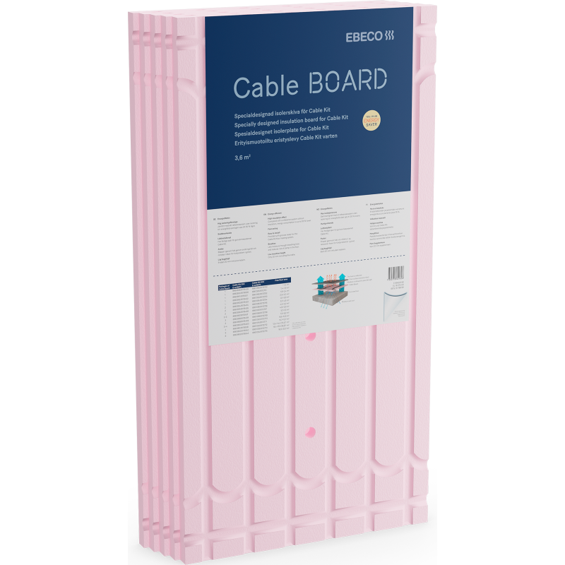 Ebeco Cable Board isoleringsskiva, 20 mm