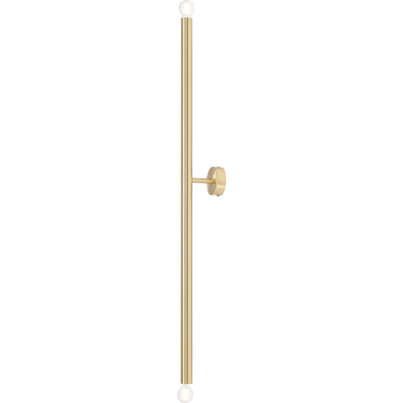 Aldex Tubo 2 væglampe, messing, 100 cm