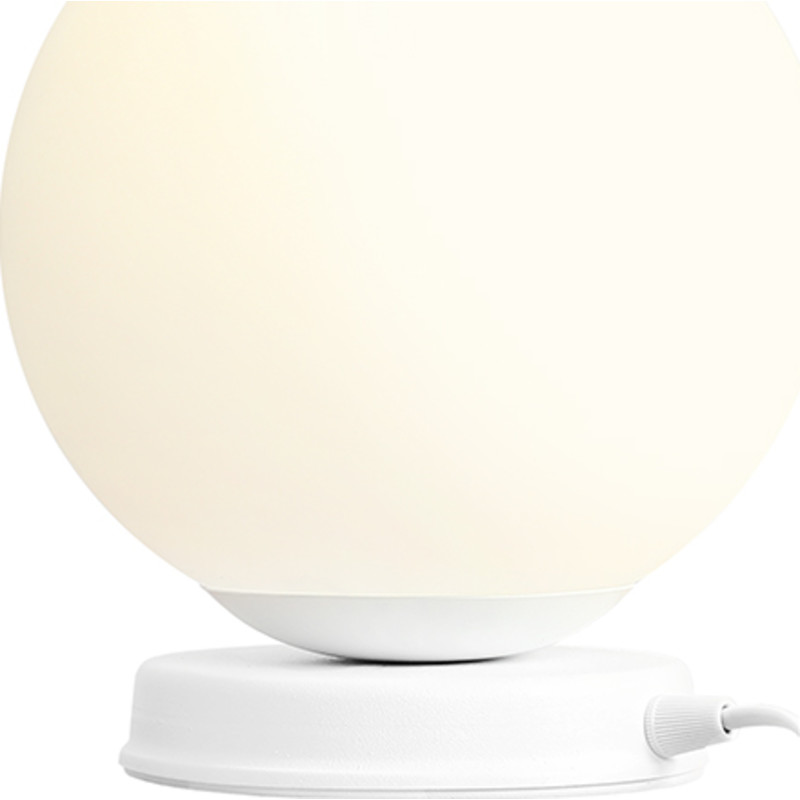 Aldex Ball bordslampa, vit, &Oslash;20 cm