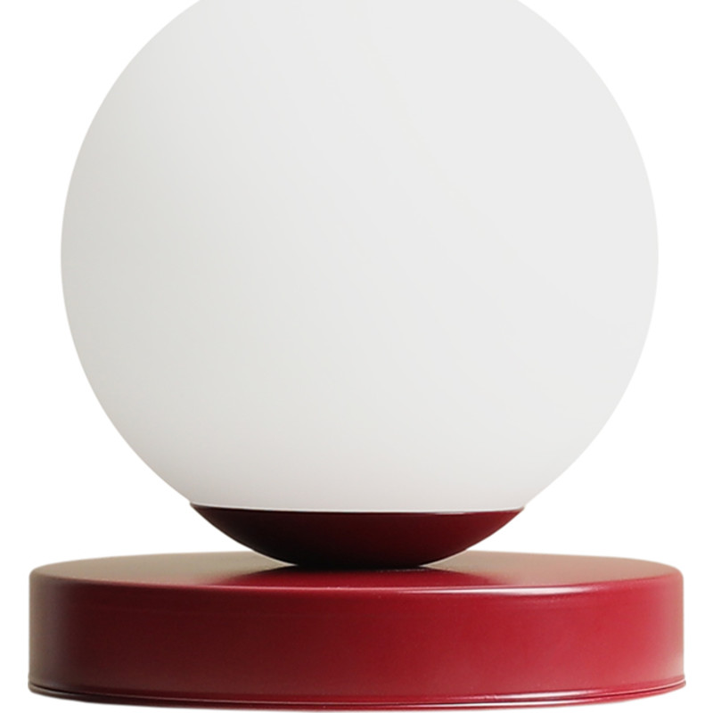 Aldex Ball bordslampa, r&ouml;d, &Oslash;17 cm