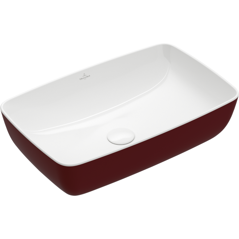 Villeroy & Boch Artis tvättställ, 58x38,5 cm, mörkröd