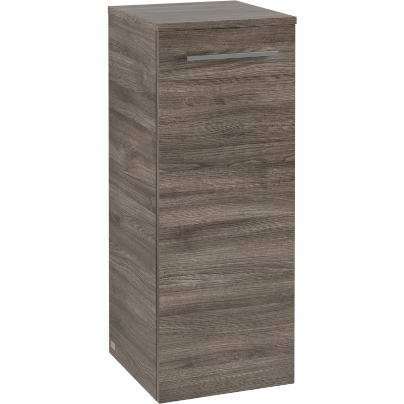 Villeroy & Boch Avento A895 vægskab, 34,8x88,8 cm, venstre, grå eg