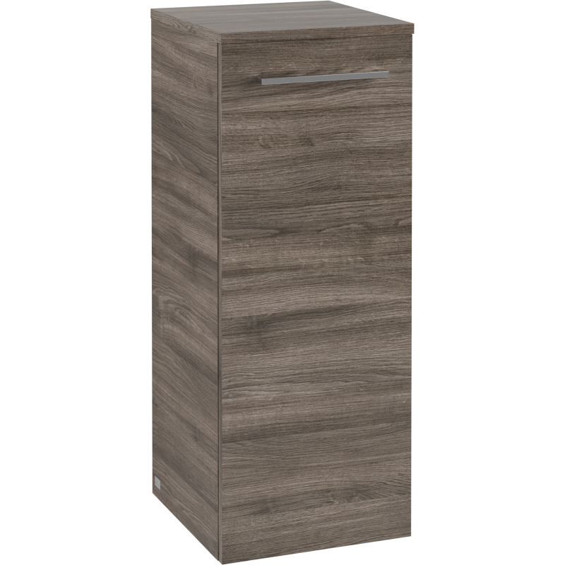 Villeroy & Boch Avento A895 väggskåp, 34,8x88,8 cm, höger, grå ek