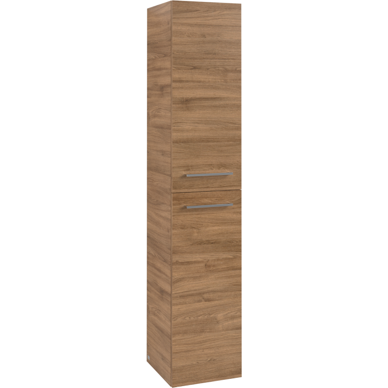 Villeroy & Boch Avento A894 högskåp, 34,6x176 cm, höger, mörk ek