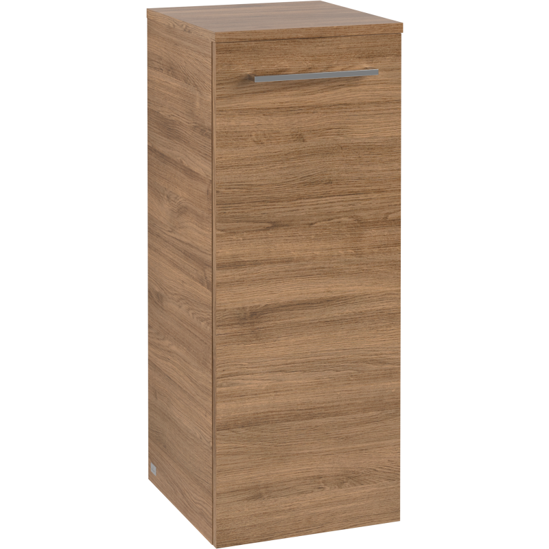 Villeroy & Boch Avento A895 vægskab, 34,8x88,8 cm, venstre, mørk eg