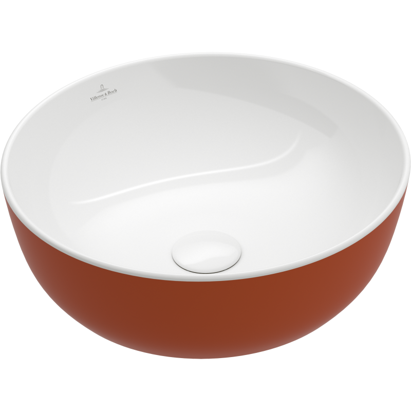 Villeroy & Boch Artis håndvask, Ø43 cm, orange