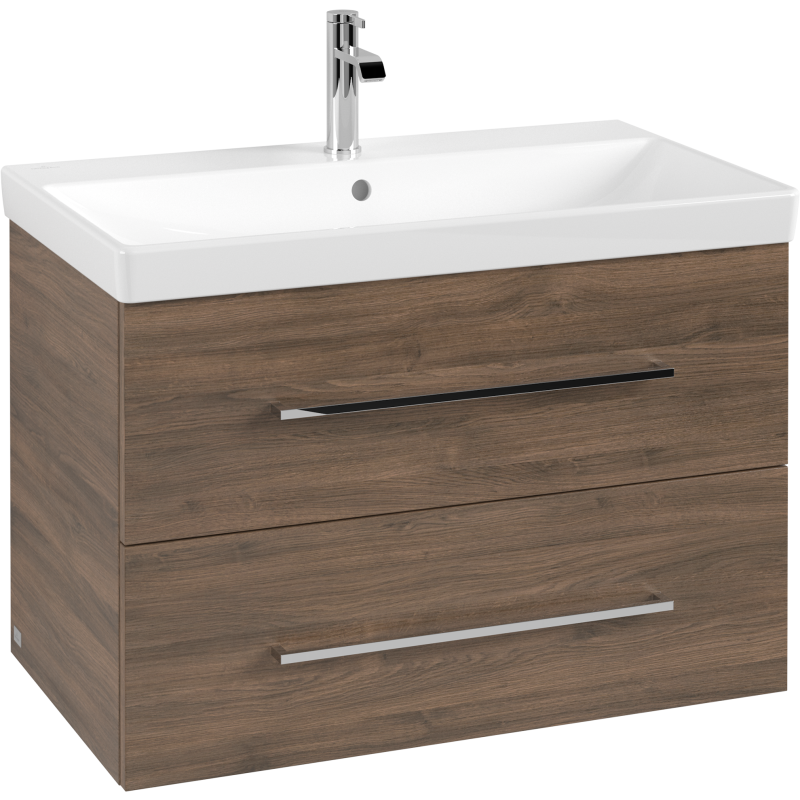 Villeroy & Boch Avento A891 tvättställsunderskåp, 77,6x48,2 cm, brun ek
