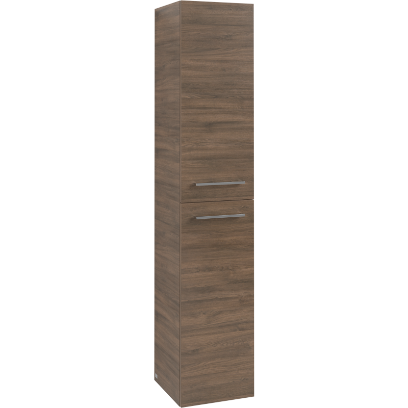 Villeroy & Boch Avento A894 högskåp, 34,6x176 cm, höger, brun ek
