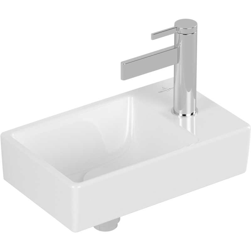 Villeroy & Boch Avento tvättställ, 36x22 cm, höger, vit