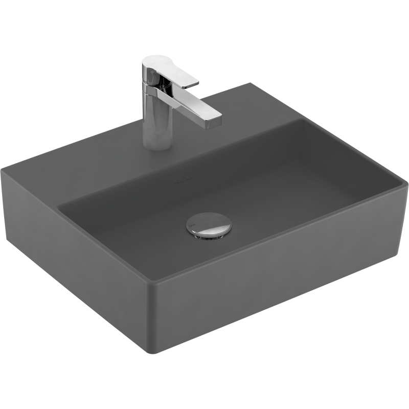 Villeroy & Boch Memento 2.0 tvättställ, 50x42 cm, matt grå