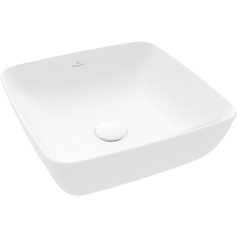 Villeroy & Boch Artis håndvask, 41x41 cm, mat hvid