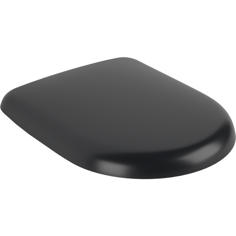 Villeroy & Boch Antao toalettsits, soft close, snabbf&auml;ste, matt svart