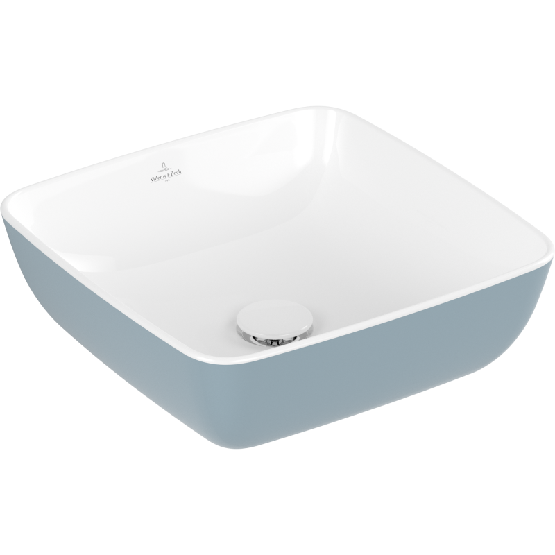 Villeroy & Boch Artis håndvask, 41x41 cm, lyseblå