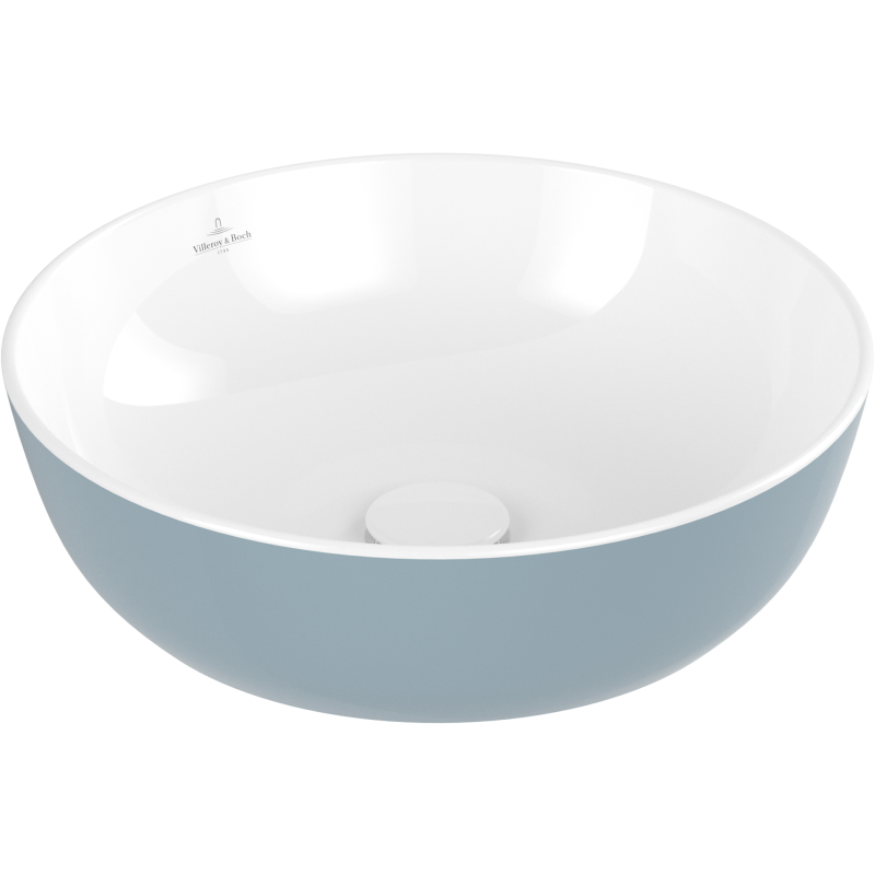 Villeroy & Boch Artis håndvask, Ø43 cm, lyseblå