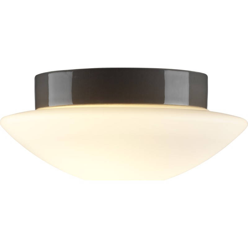 Plafond Solhem gr&aring;, matt opalglas LED 12W 3000K