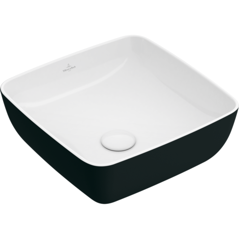Villeroy & Boch Artis håndvask, 41x41 cm, sort