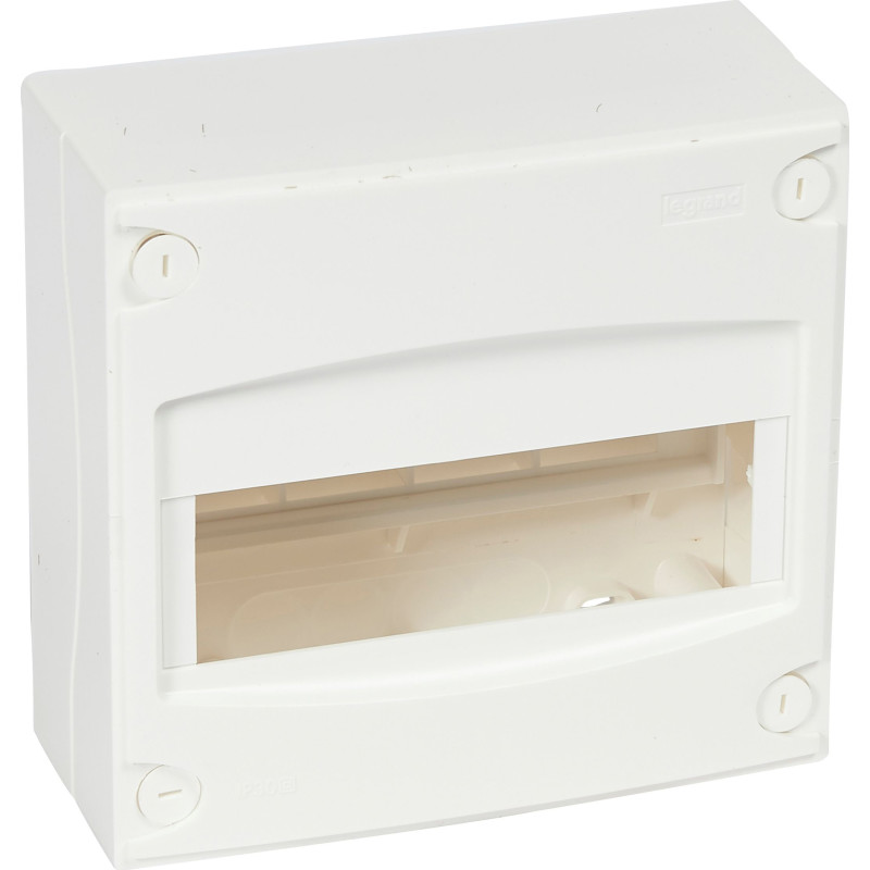Legrand Ekinoxe gruppetavle med jord og 1x8 moduler i hvid