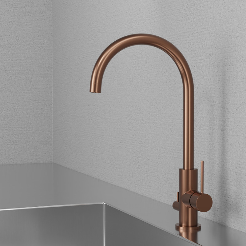 Scandtap Equip D k&ouml;ksblandare, borstad koppar