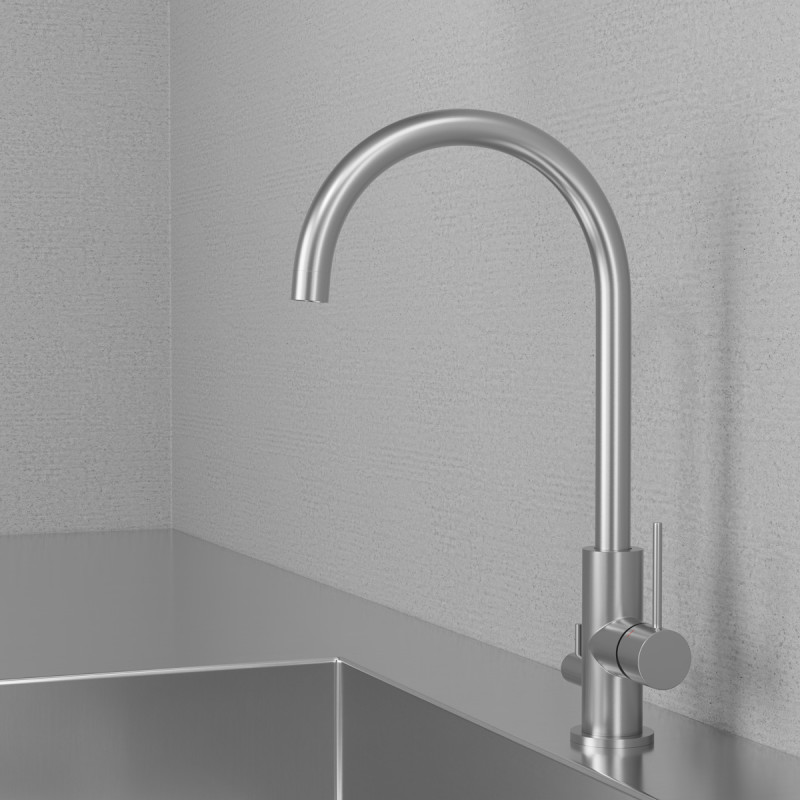 Scandtap Equip D k&ouml;ksblandare, borstat st&aring;l