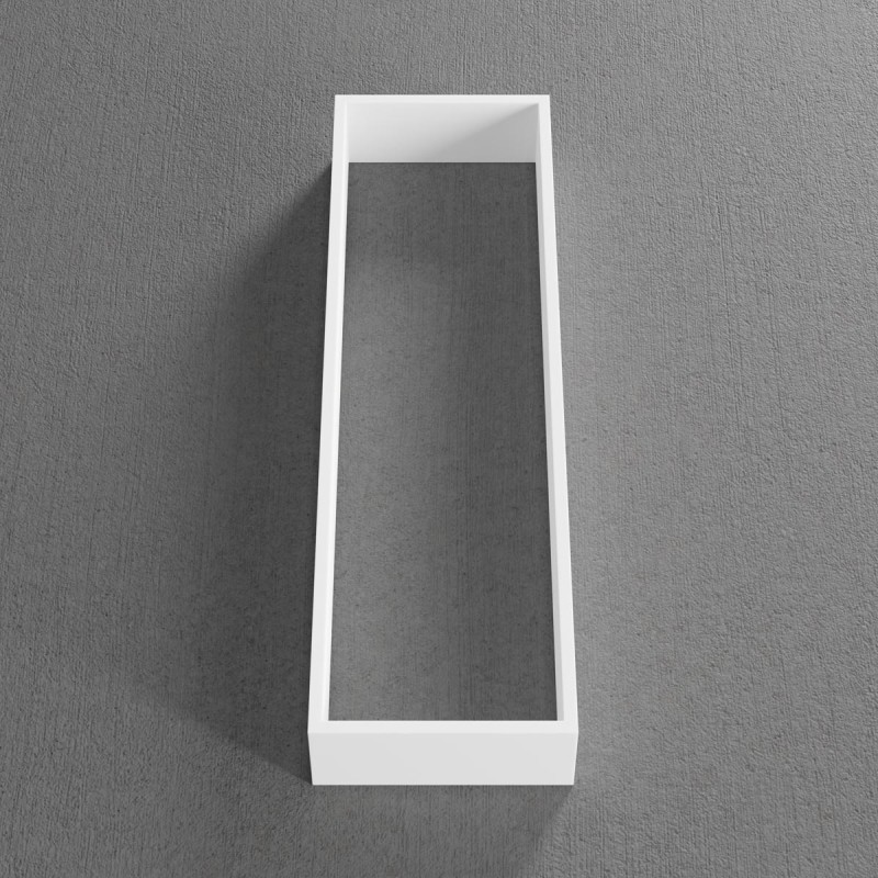 Scandtap Solid D2 lådinsats, 9,7x32,6 cm, matt vit