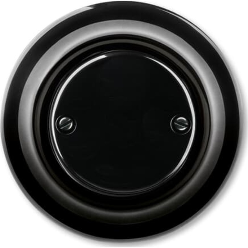 ABB Blænddæksel, Glans sort, Decento