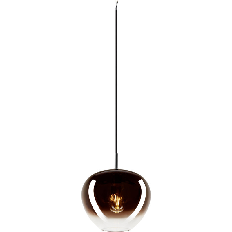 SLV Pantilo Convex pendellampa, krom/koppar, &Oslash;29 cm