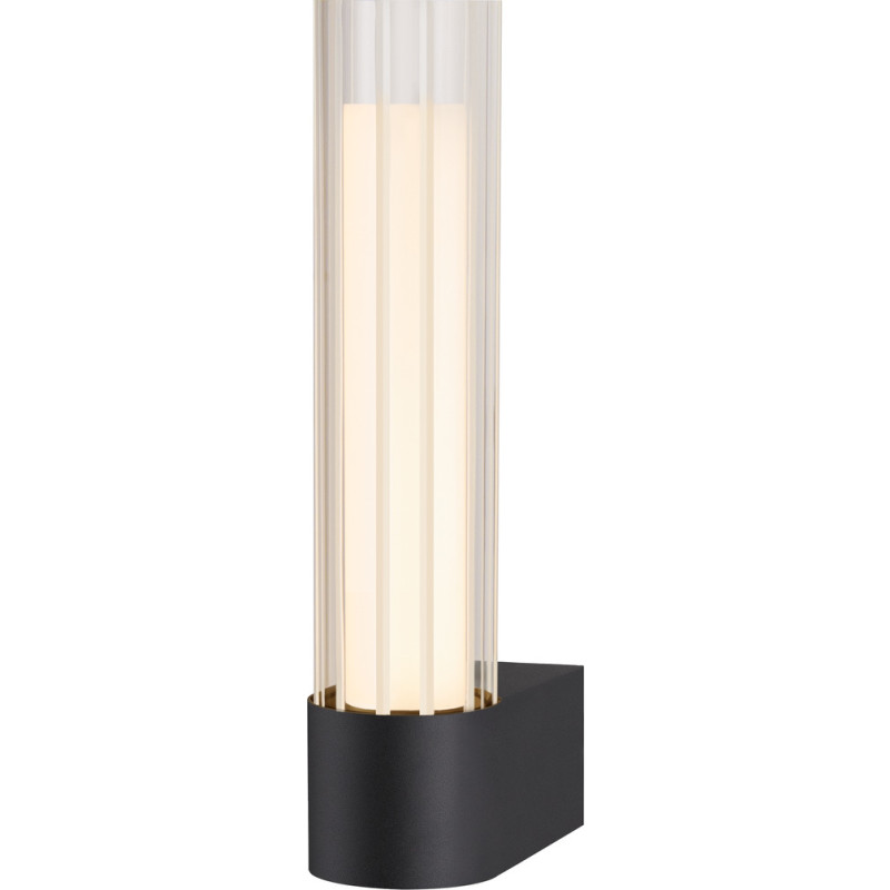 Lygant enkelt LED-væglampe, sort, IP44, aluminium - SLV Lygant double - Badeværelse - Moderne - Med én lyskilde