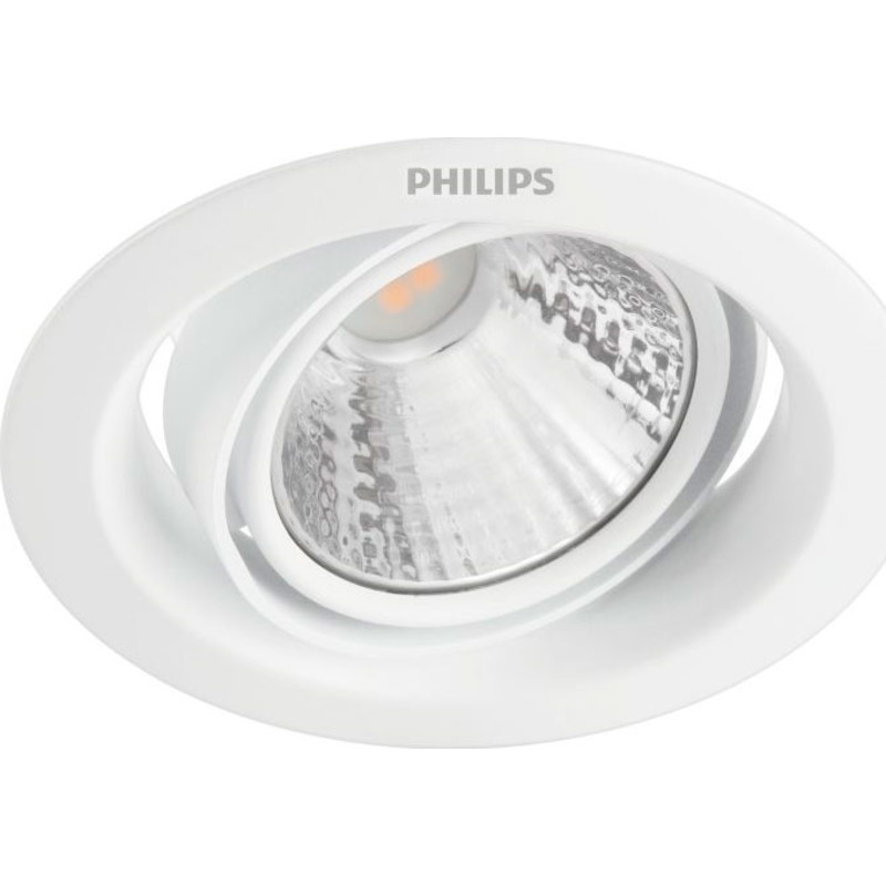 Philips Funktionel Indbygningsspot, Indbygget lysplade, Ikke-udskiftelig pære(r), 1 pære(r ), LED, 2700 K, Hvid