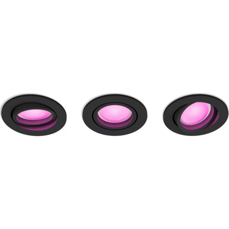 Philips Hue Centura downlight, svart, 3-pack