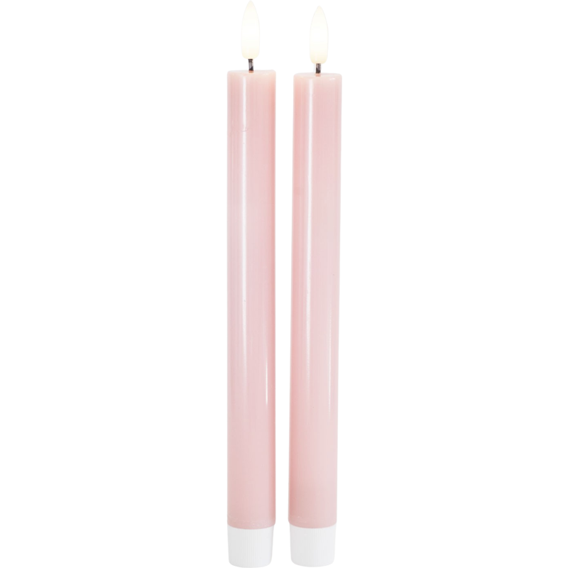 Sirius Sille LED kronelys, batteri, lyserød