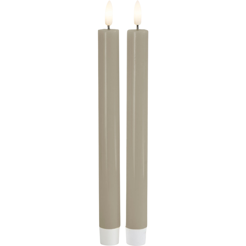 Sirius - Sille Krone 2 Stk. Ø2XH25 cm, Varm Grå