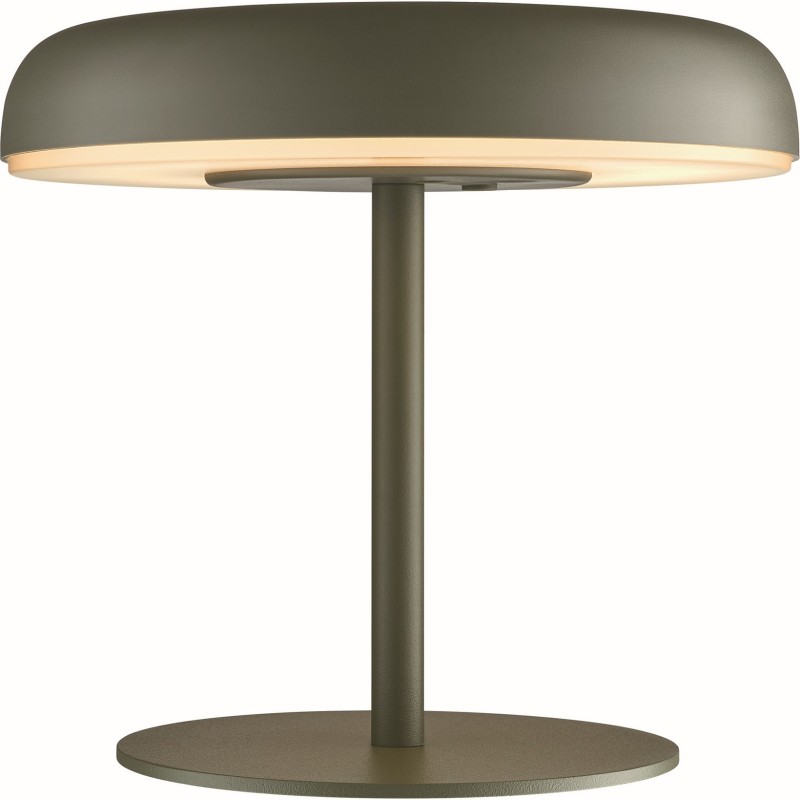 Nordlux Elmer genopladelig & solcelle bordlampe, grøn