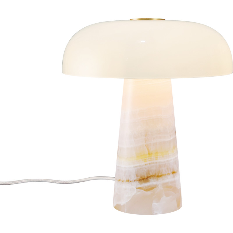 Glossy bordlampe Mini Rosa - DFTP DFTP by Nordlux - Stue - Skandinavisk - Marmor - Med skærm